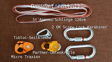Petzl Secours Crevasse/Spaltenbergungskit - Teil 1 - 3:1 Flaschenzug