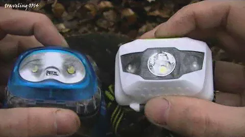 Мои фонари PETZL TIKKINA 2 и китайский налобник.