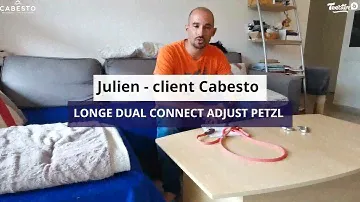 LONGE DUAL CONNECT ADJUST de PETZL, l’avis de Julien - CABESTO
