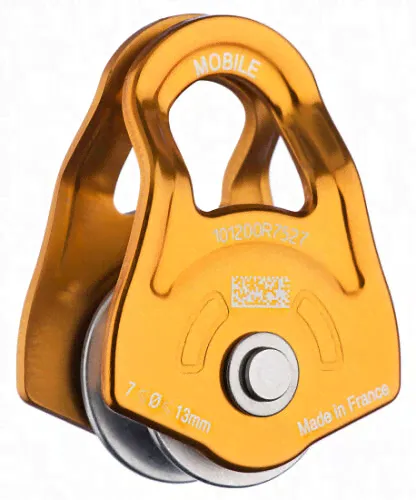 Компактный и легкий универсальный блок-ролик Petzl MOBILE для полиспастов и подъема грузов, алюминиевый-0