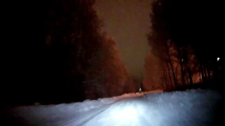 Petzl Nao on a night trail